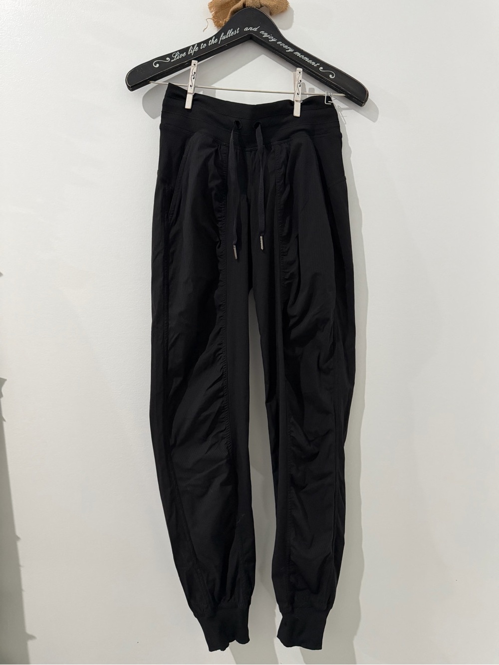 lululemon athletica Black Relaxed Track Joggers(No tag )